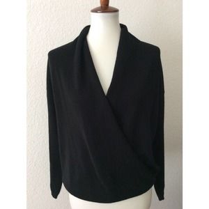 Joie Mock Wrap Sweater Pullover Cashmere